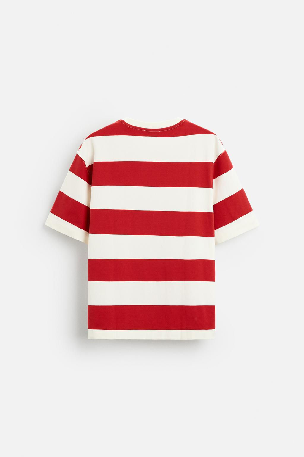 STRIPED JACQUARD T-SHIRT - Zara фото 16