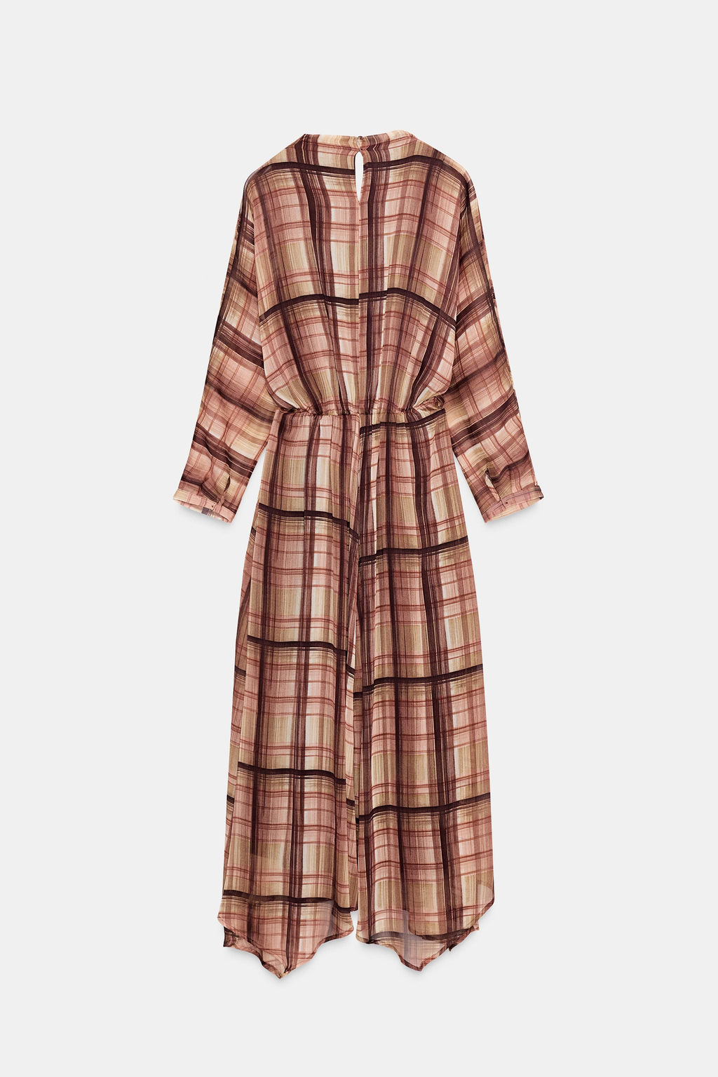 CHECK MIDI DRESS - Zara фото 9