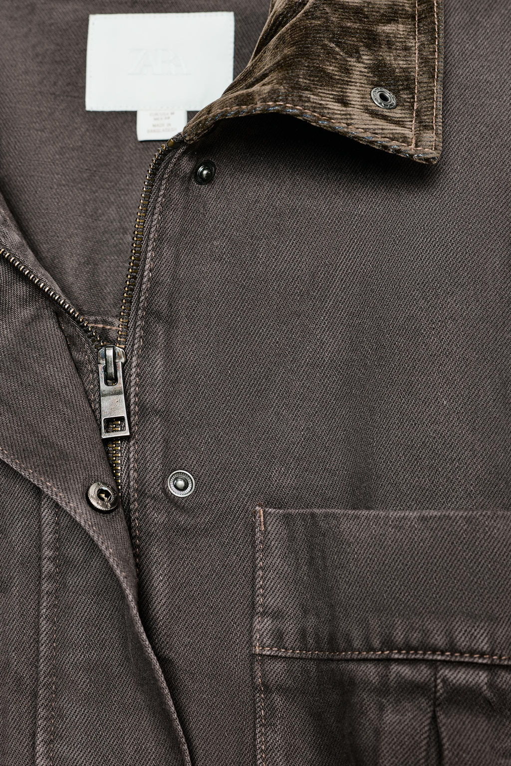 CORDUROY COLLAR JACKET - Zara фото 8