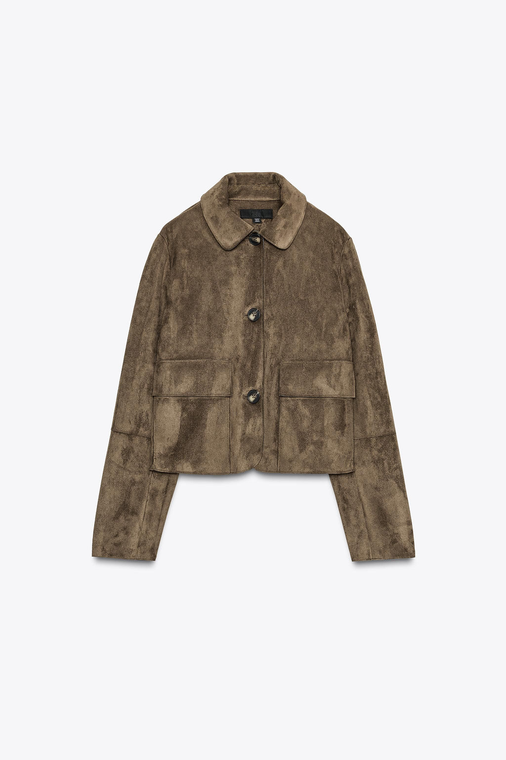 FAUX SUEDE CROPPED JACKET - Zara фото 7