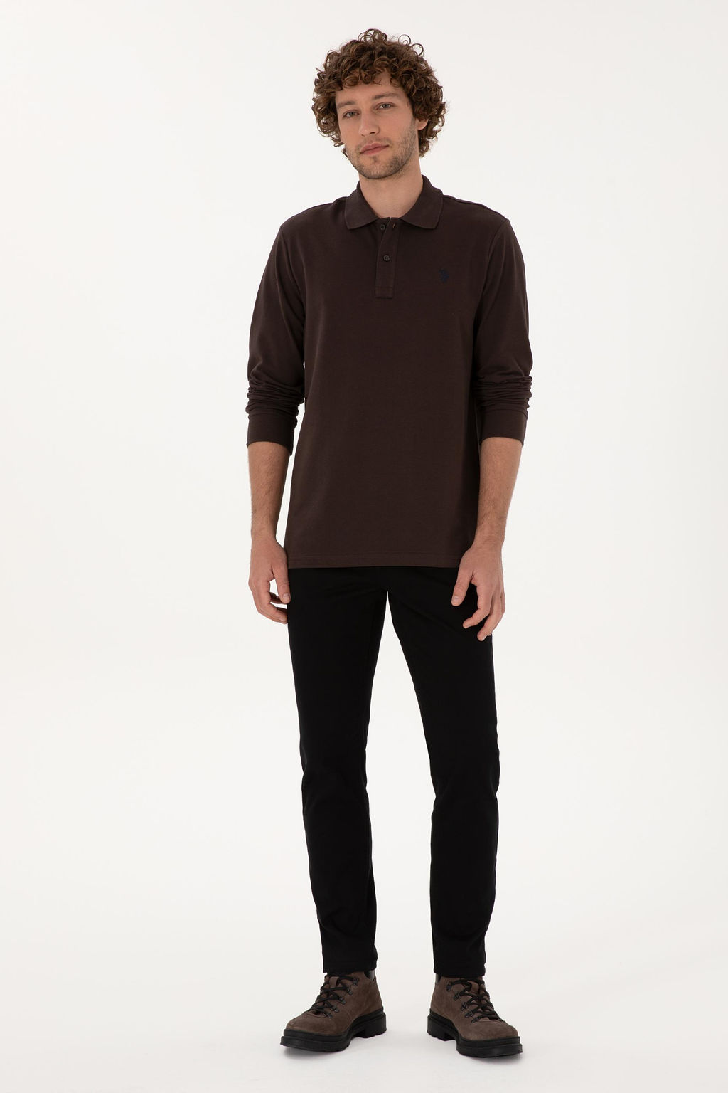 Erkek Koyu Kahverengi Basic Sweatshirt Sepette S_rpriz _ndirim