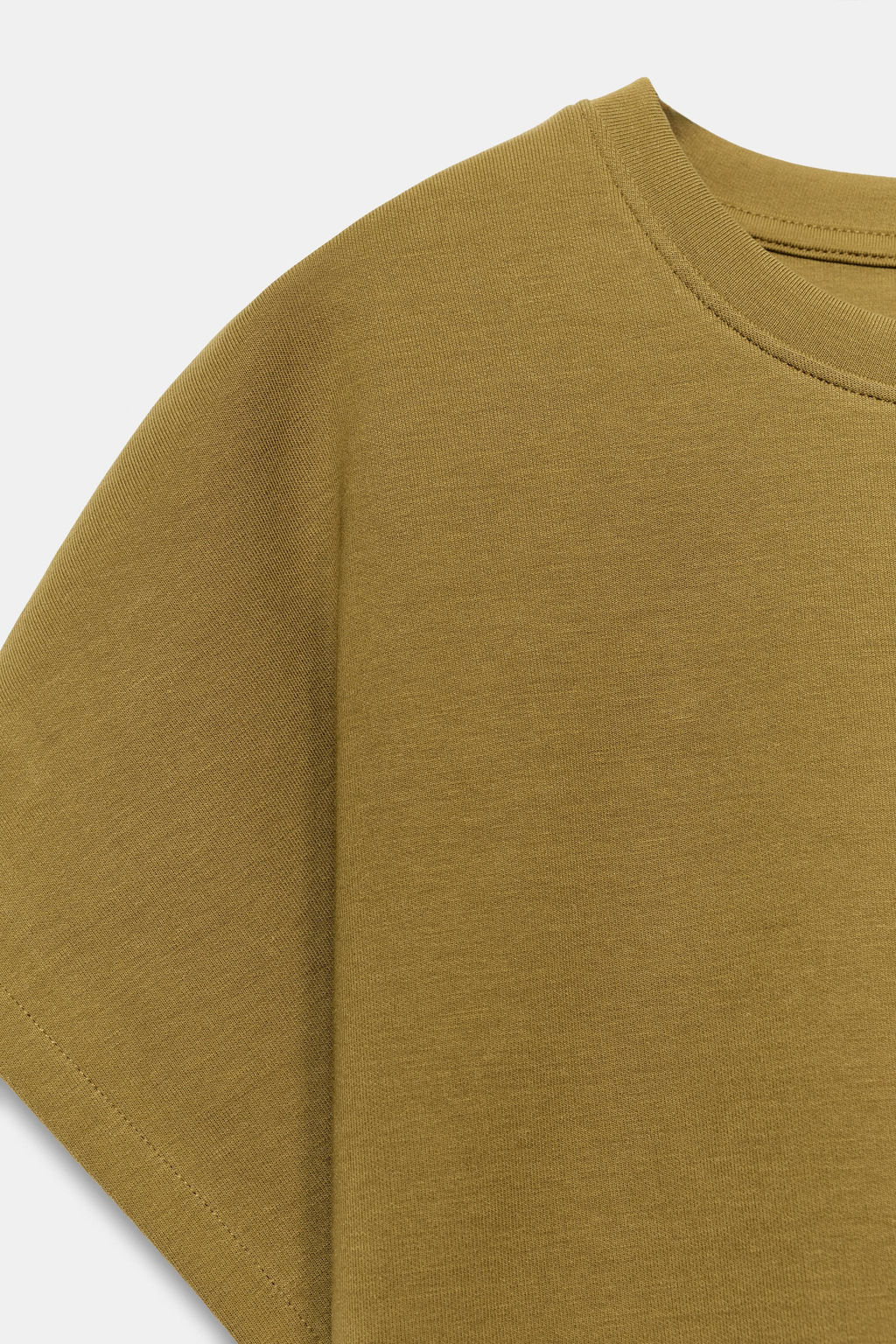 CAMISETA INTERLOCK MANGA JAPONESA / Oliva - Zara фото 9