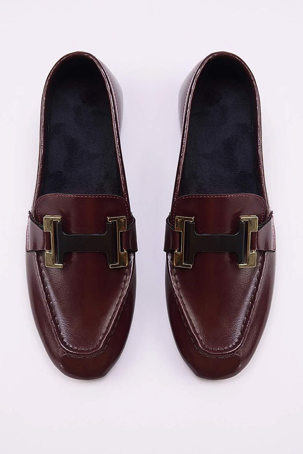 Bordo Toka Detayl? Kad?n Loafer TAKSS26LA00009