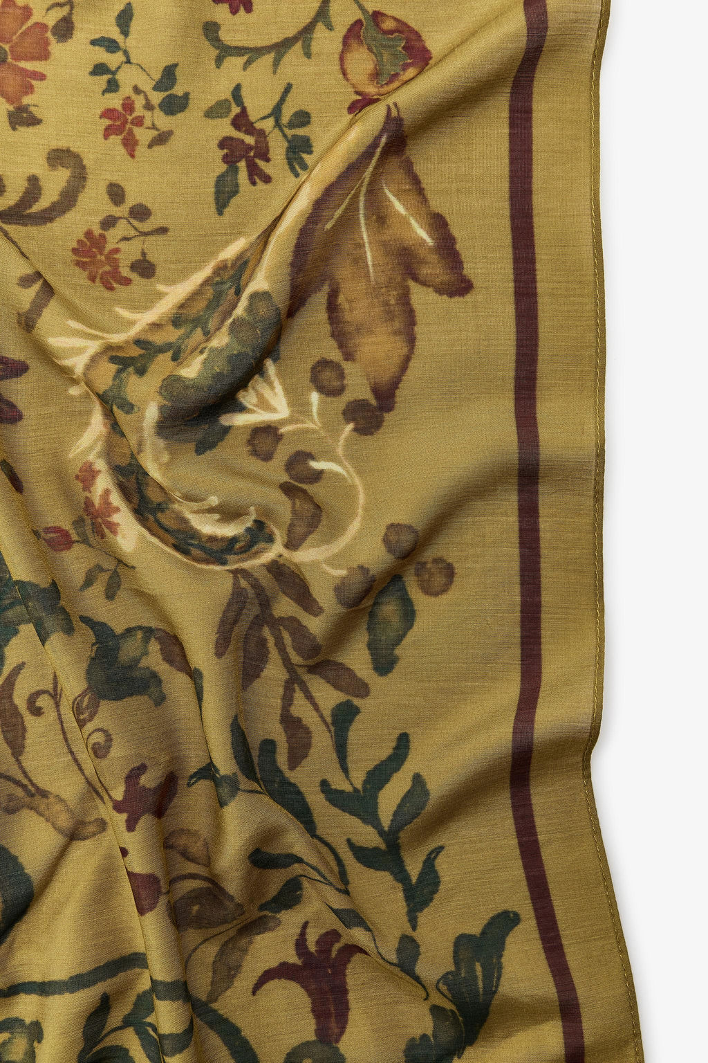 PRINTED SCARF WITH SILK - Zara фото 3