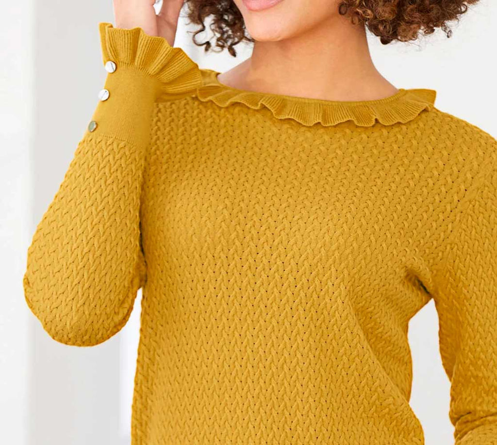 Пуловер, желтый - Linea tesini фото 5