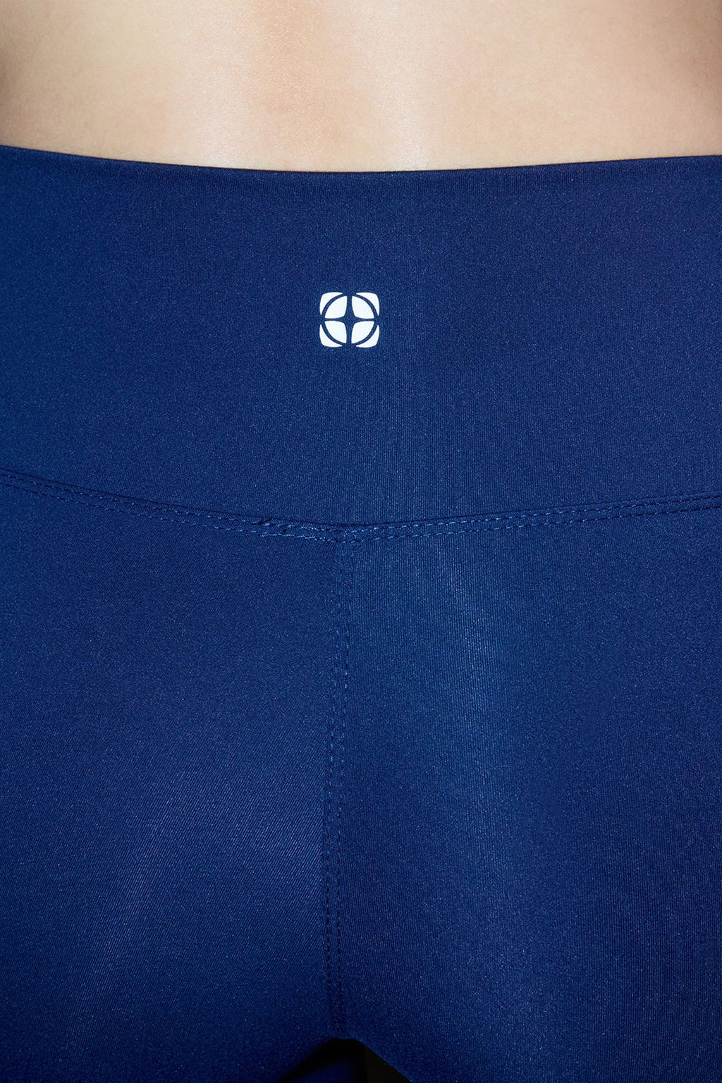 Lacivert Soft F?rcal? Kumas Reflektor Bask? Detayl? Tam Boy Orme Spor Tayt THMAW25TY00020