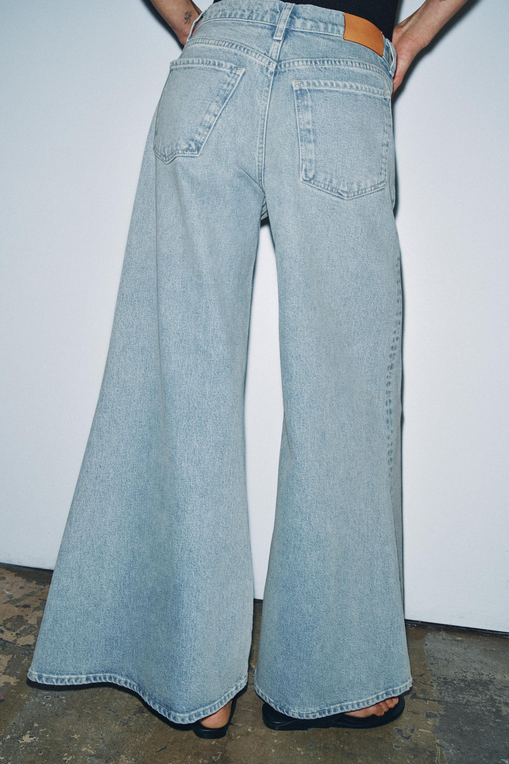 JEANS ZW COLLECTION MAXI WIDEL LEG TIRO BAJO / Azul - Zara фото 3
