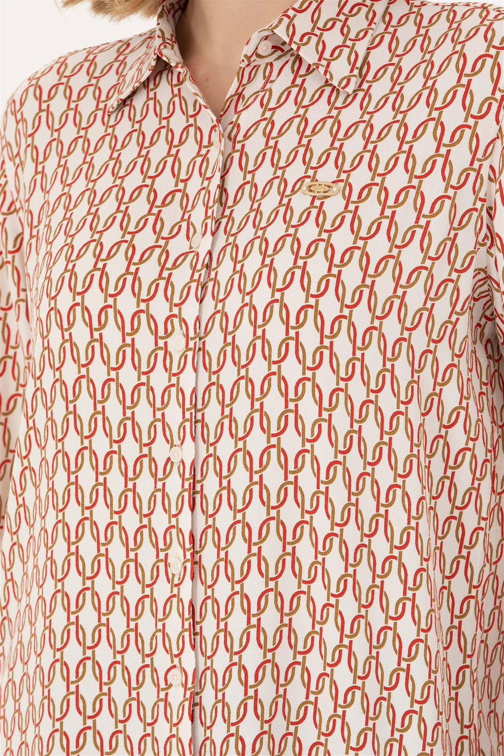 Женская рубашка с длинным рукавом Stone Неожиданная скидка в корзине - U.s. polo assn фото 7