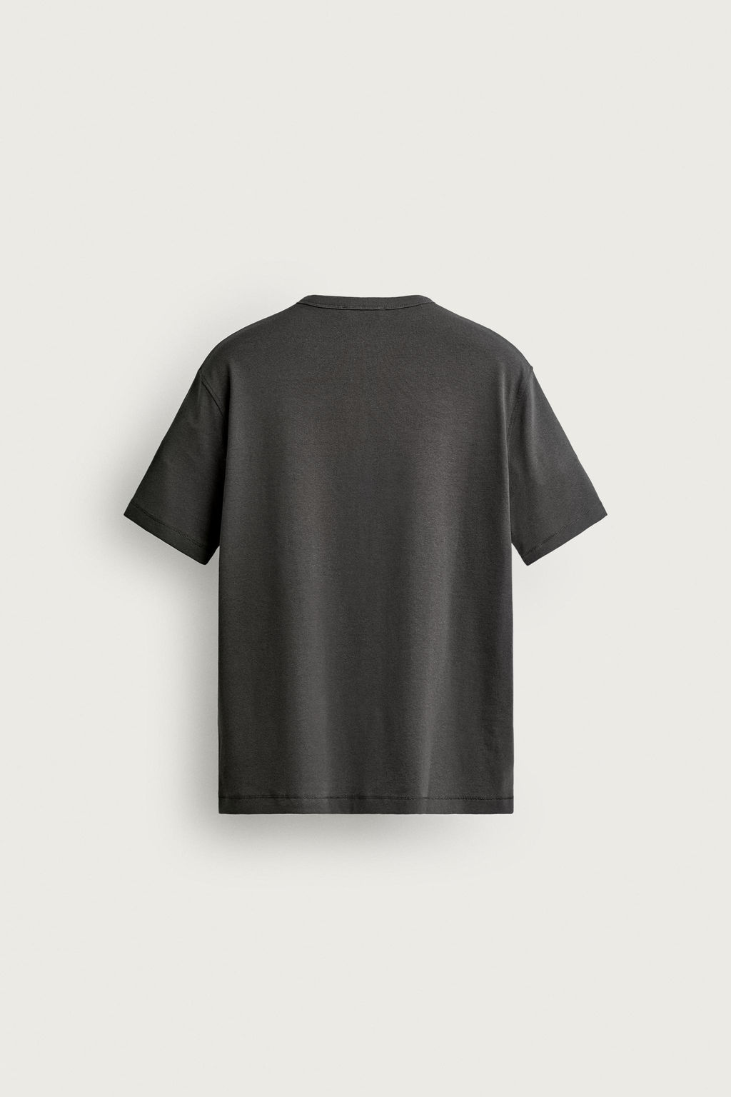 CAMISETA REGULAR FIT CUELLO PANADERO / Marr?n - Zara фото 6