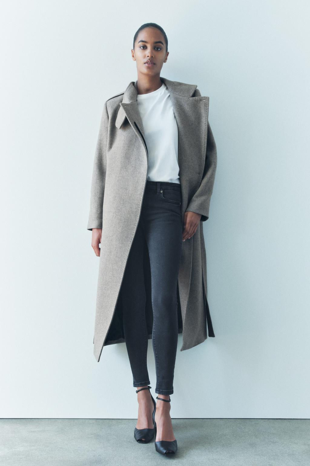 ZW COLLECTION SKINNY MID-WAIST JEANS - Zara фото 5