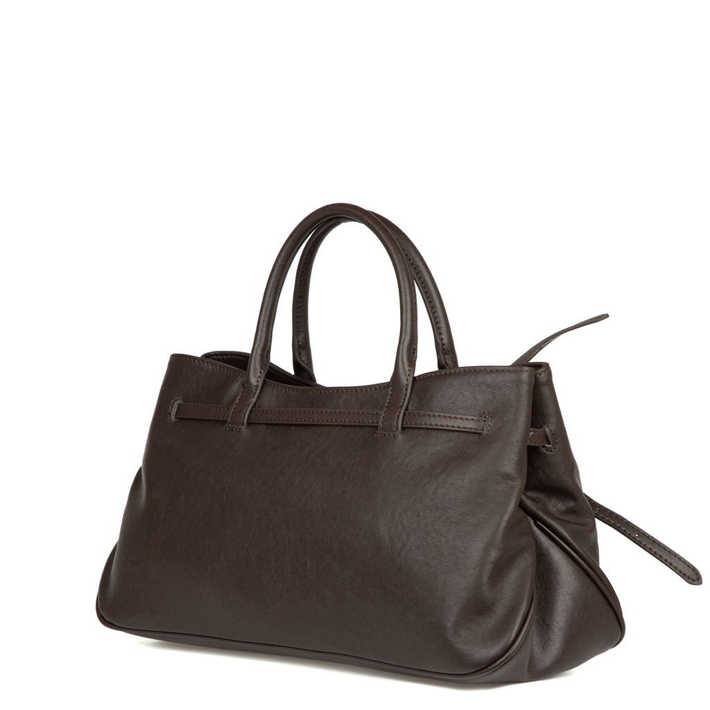 7019 chocolate, Женская кожаная сумка, Barcelo Biagi