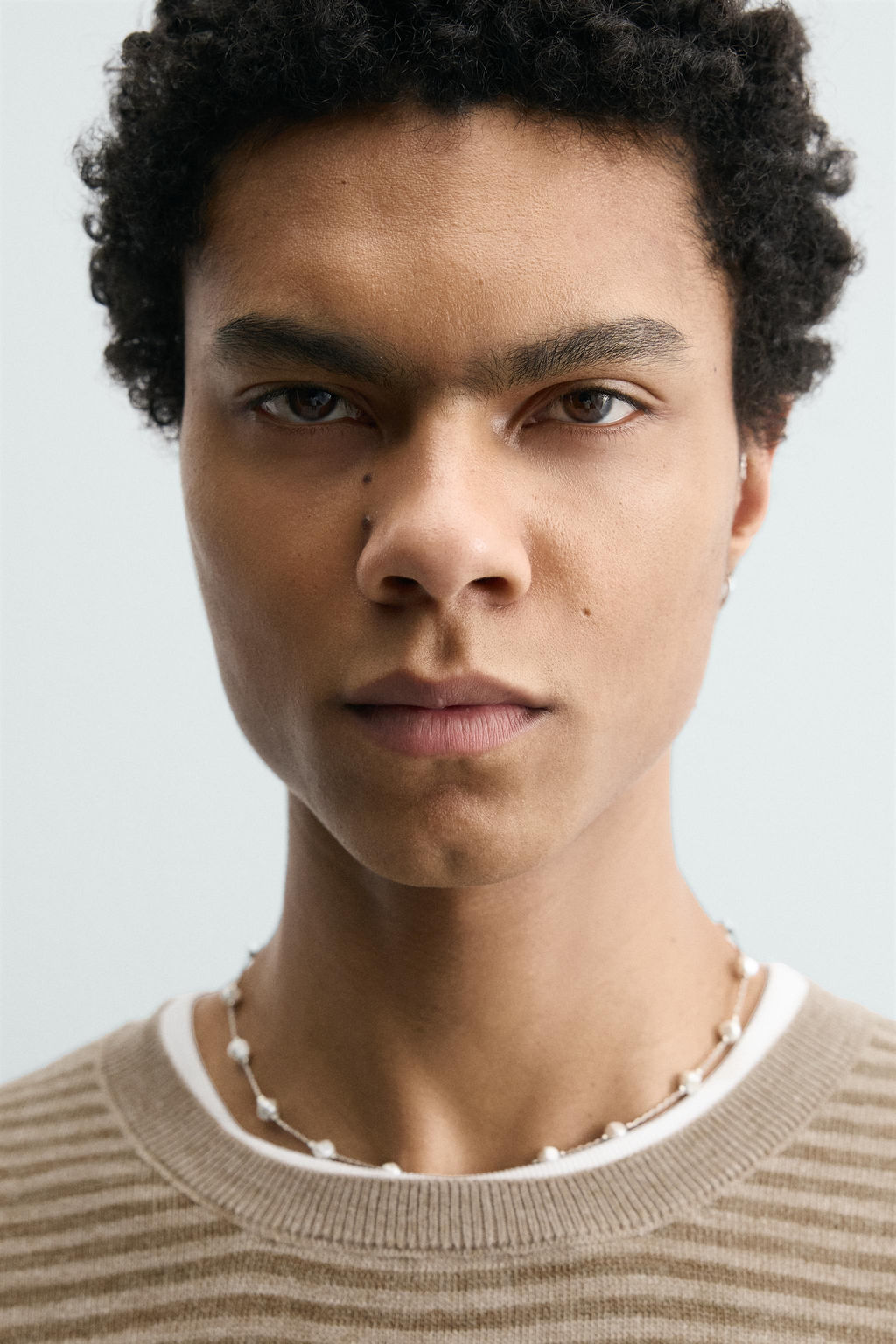 JERSEY JACQUARD RAYAS / Tostado - Zara фото 5