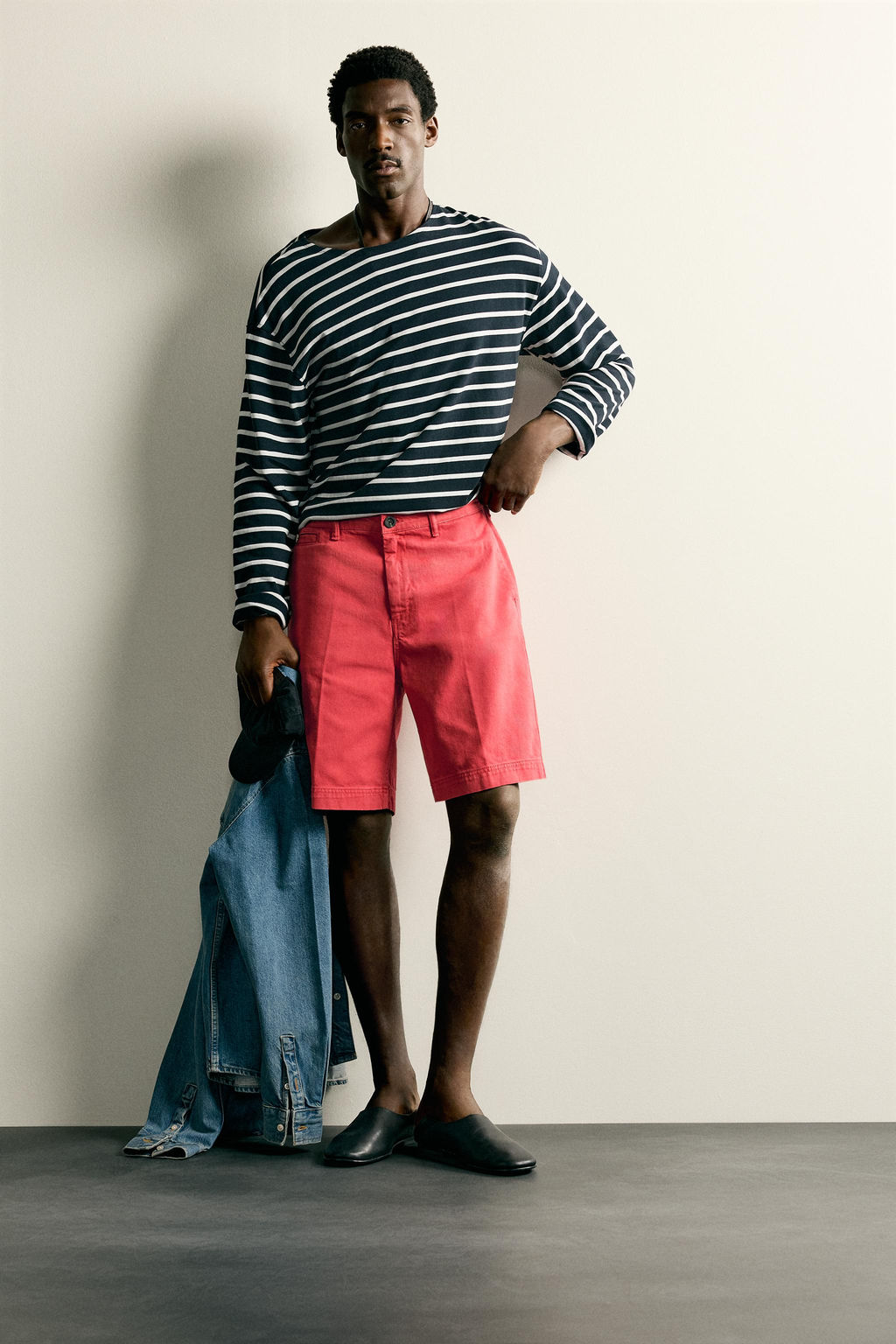 BERMUDA CHINO STRAIGHT FIT / Rojo - Zara фото 5