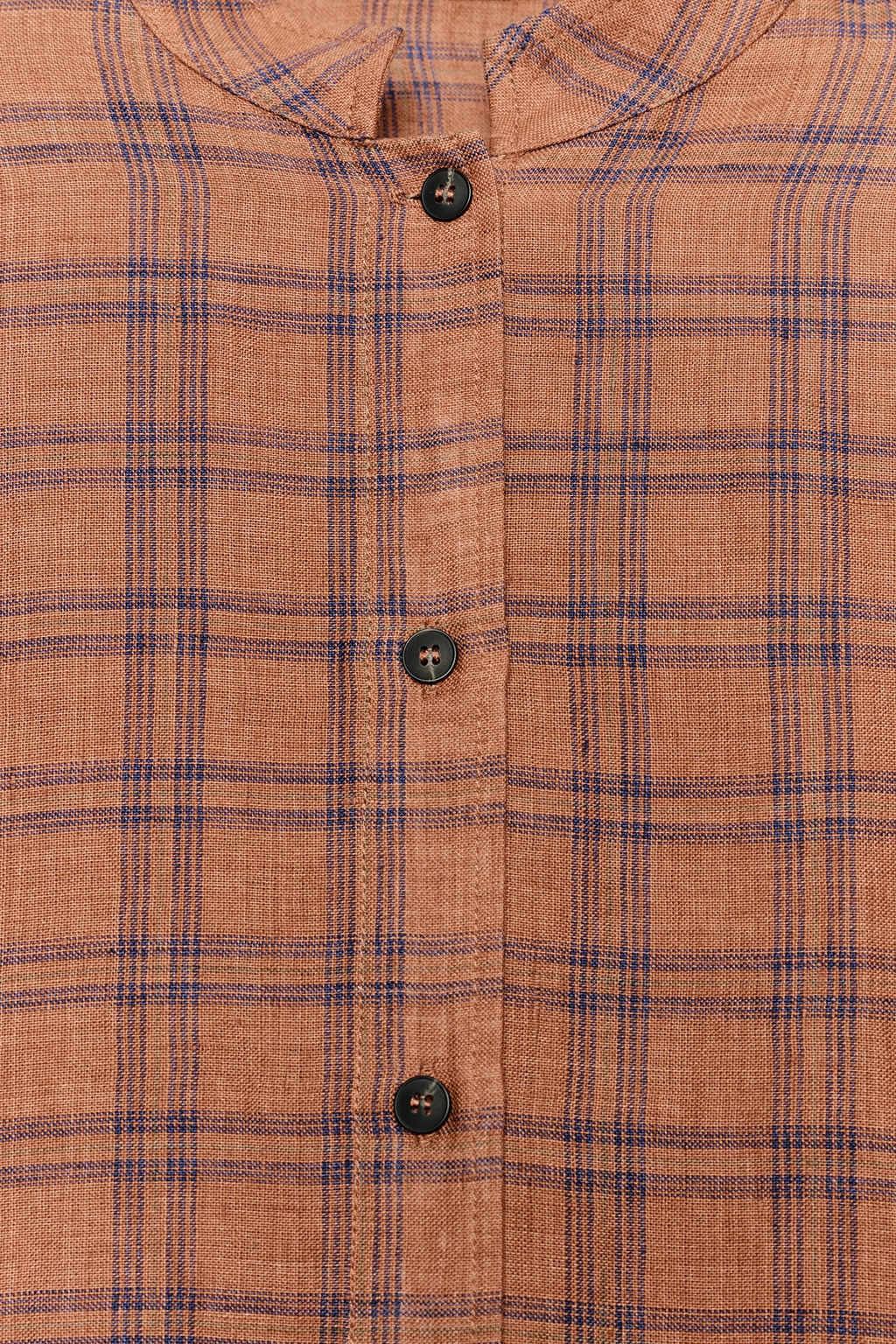 CAMISA LINO CUADROS ZW COLLECTION / Caldero - Zara фото 6