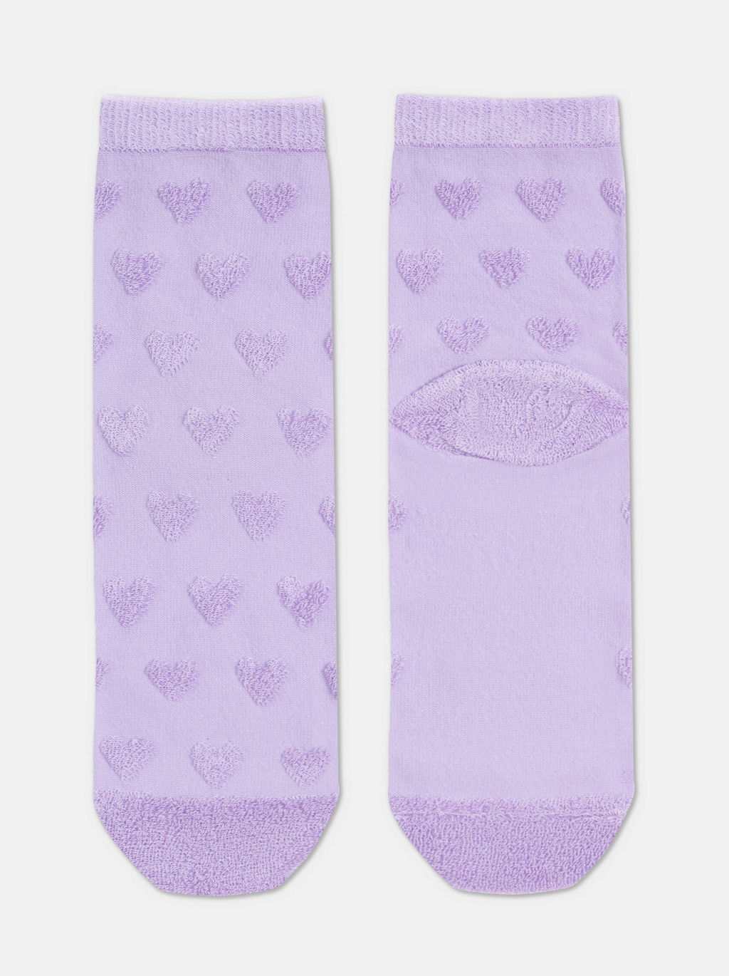 Цена за 2 пары. Носки Удлиненные CONTE COMFORT Махровые носки из хлопка с объемными рисунками сиреневый - Conte elegant фото 3