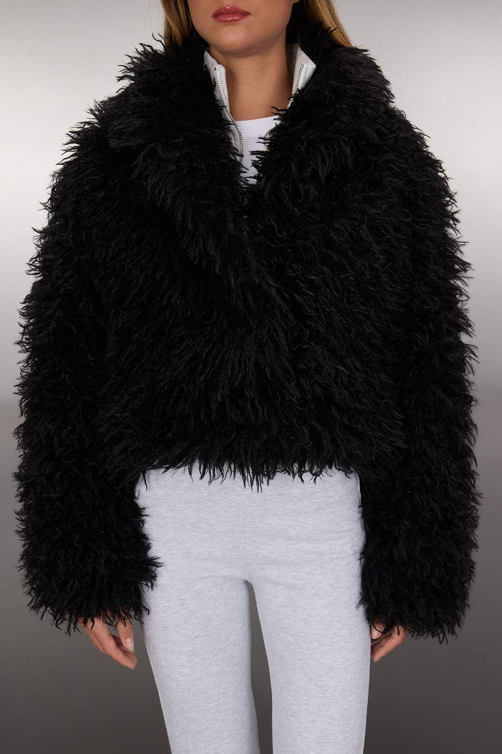 Siyah Oversize Kal?p Kurk Mont TWOAW26MO00051