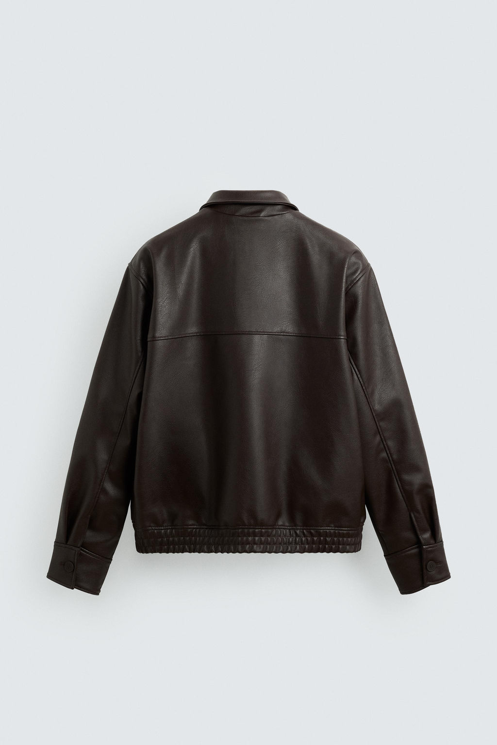CAZADORA BOMBER EFECTO PIEL / Marr?n chocolate - Zara фото 8
