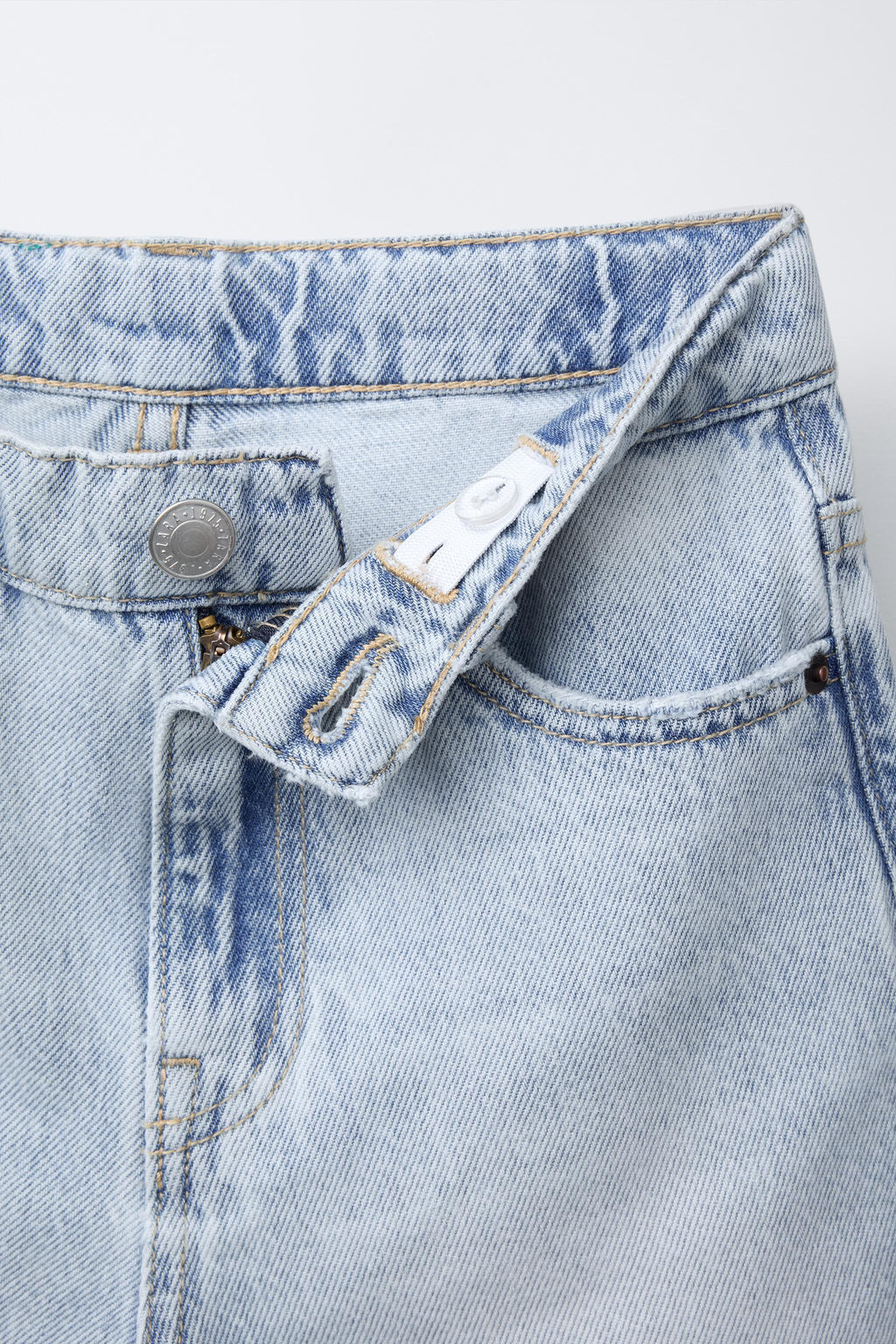 RELAXED BAGGY DENIM BERMUDA SHORTS - Zara фото 3
