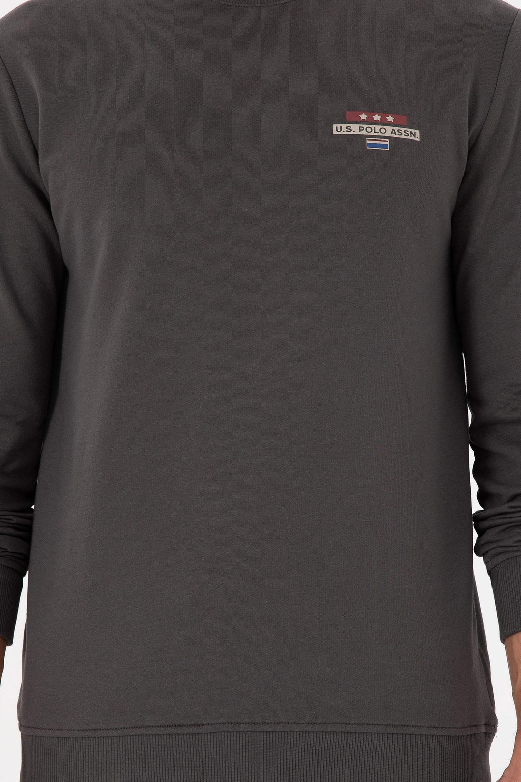 Мужской свитшот антрацитового цвета Неожиданная скидка в корзине - U.s. polo assn фото 6