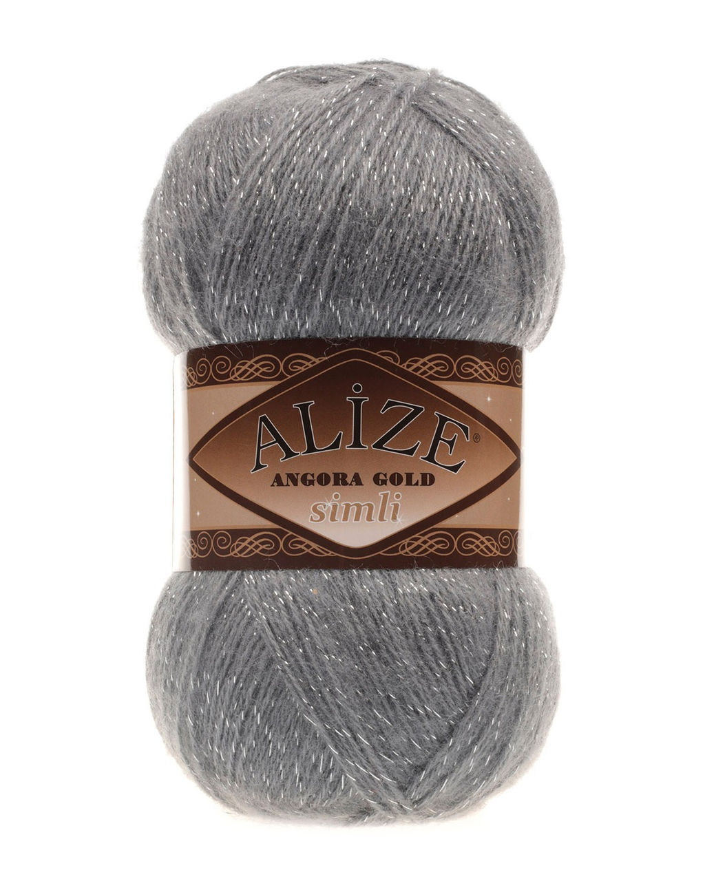 Ангора голд сим (Angora gold sim) пряжа Alize 20%шерсть 5%метанит 75%акрил 5х100г/500м фото 33