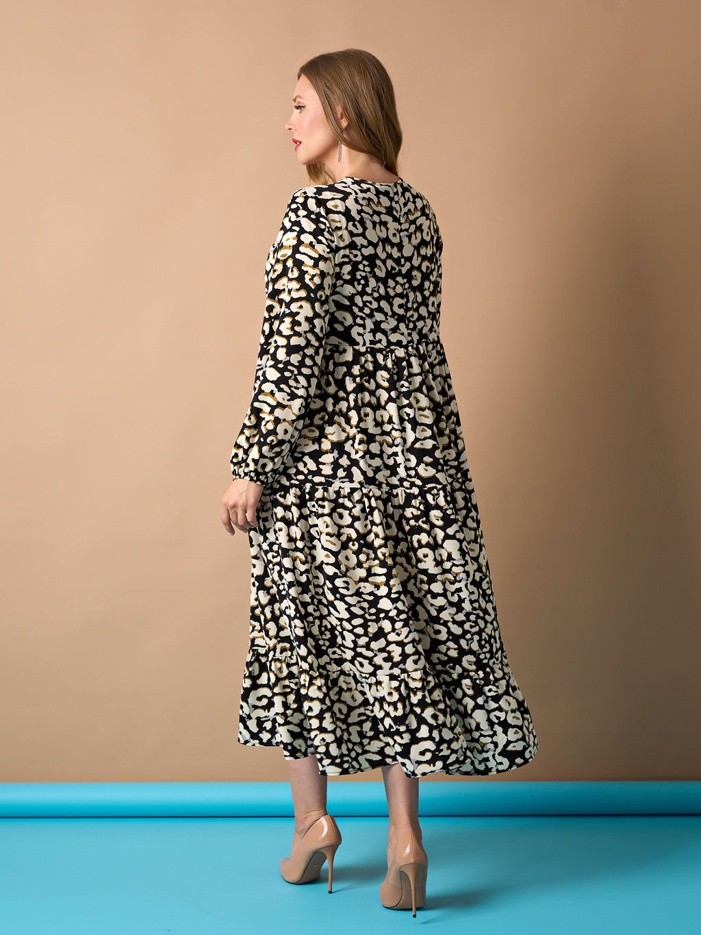 Платье 0060-23а черный с коричневым - Aquarell фото 11