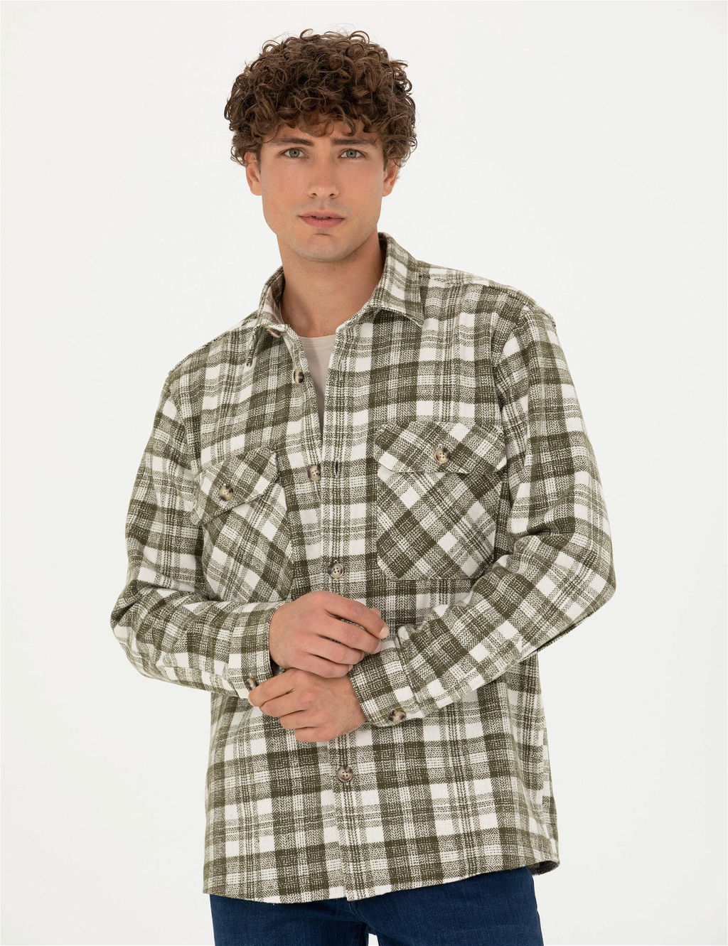 Haki Oduncu Oversize G_mlek