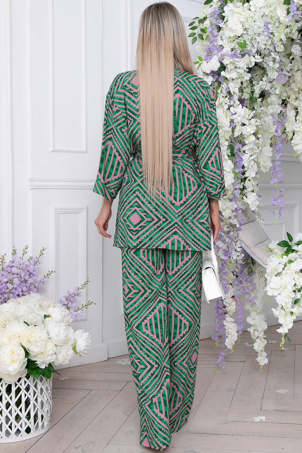 Костюм Зарина (зелено-розовый) К9004 - Lt collection фото 12