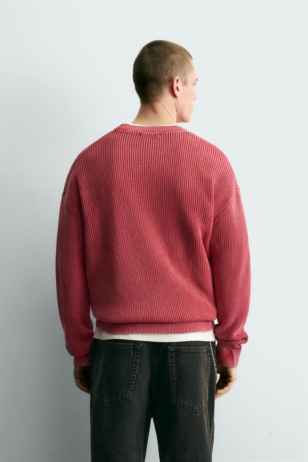 WASHED RIBBED TEXTURE JUMPER - Zara фото 3