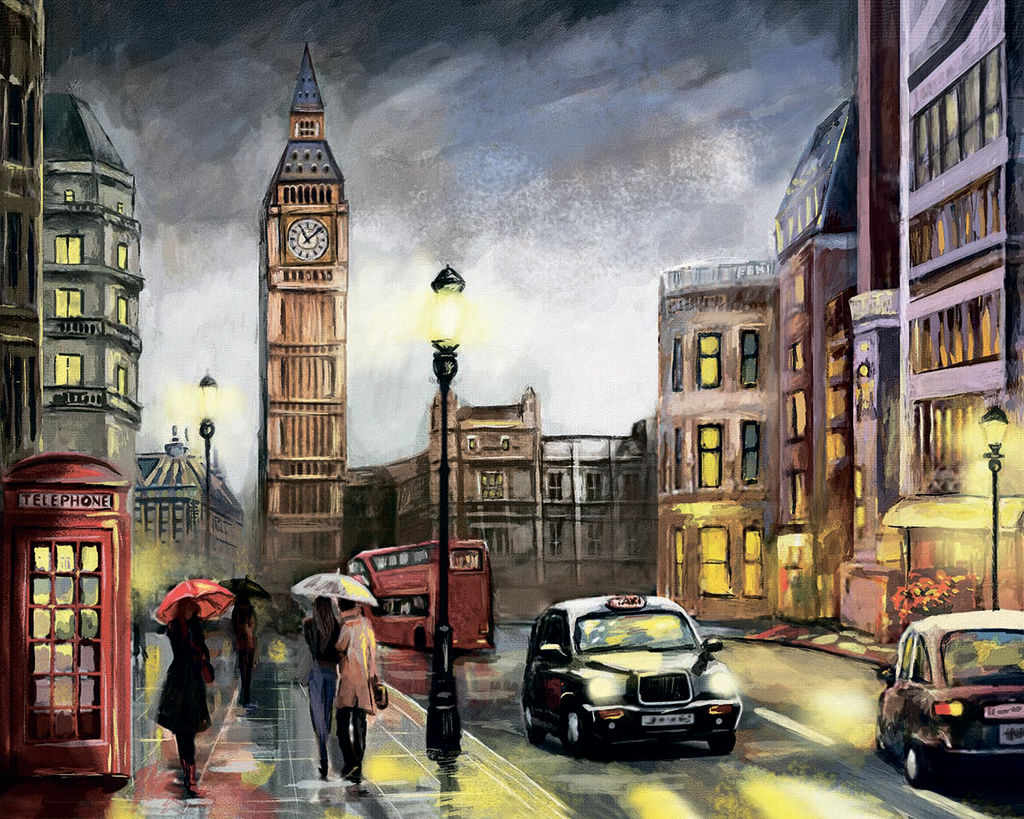 ФРЕЯ PCF-23 Картина на холсте с подрамником 50 х 40 см В сердце Лондона