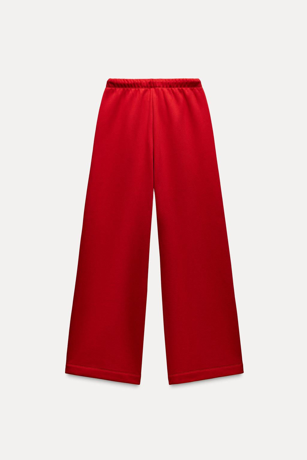 STRAIGHT-LEG PLUSH TROUSERS - Zara фото 42