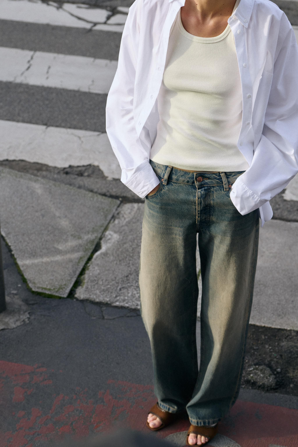 JEANS Z1975 STRAIGHT LOOSE FIT TIRO MEDIO / ?ndigo