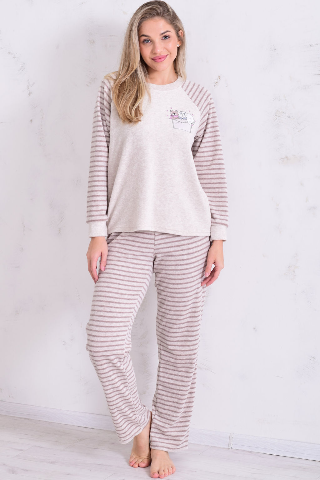 Пижама женская 1-248а (какао)