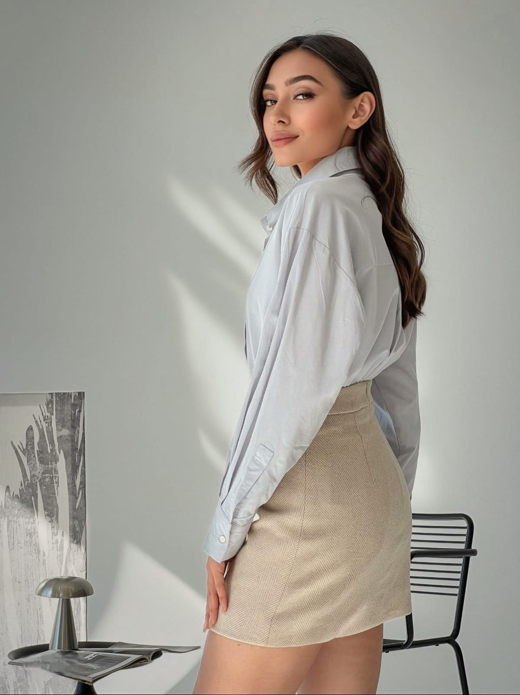 Юбка Инара (бежевый) - Nadi bordo фото 2