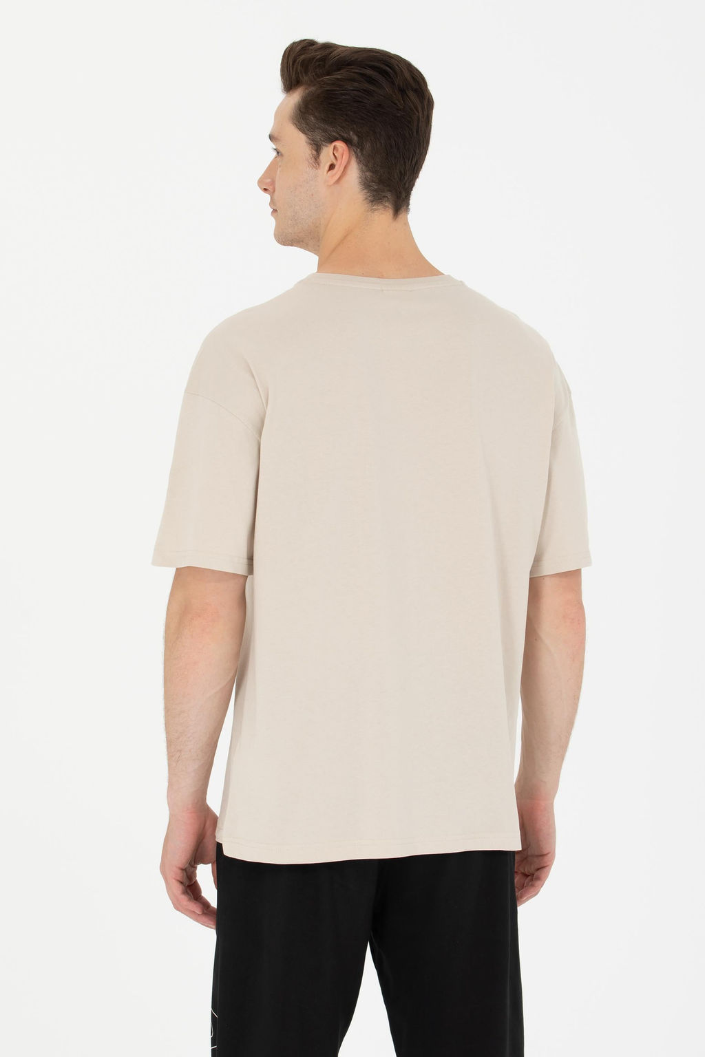 Erkek Ta_ Oversize Bisiklet Yaka Ti__rt