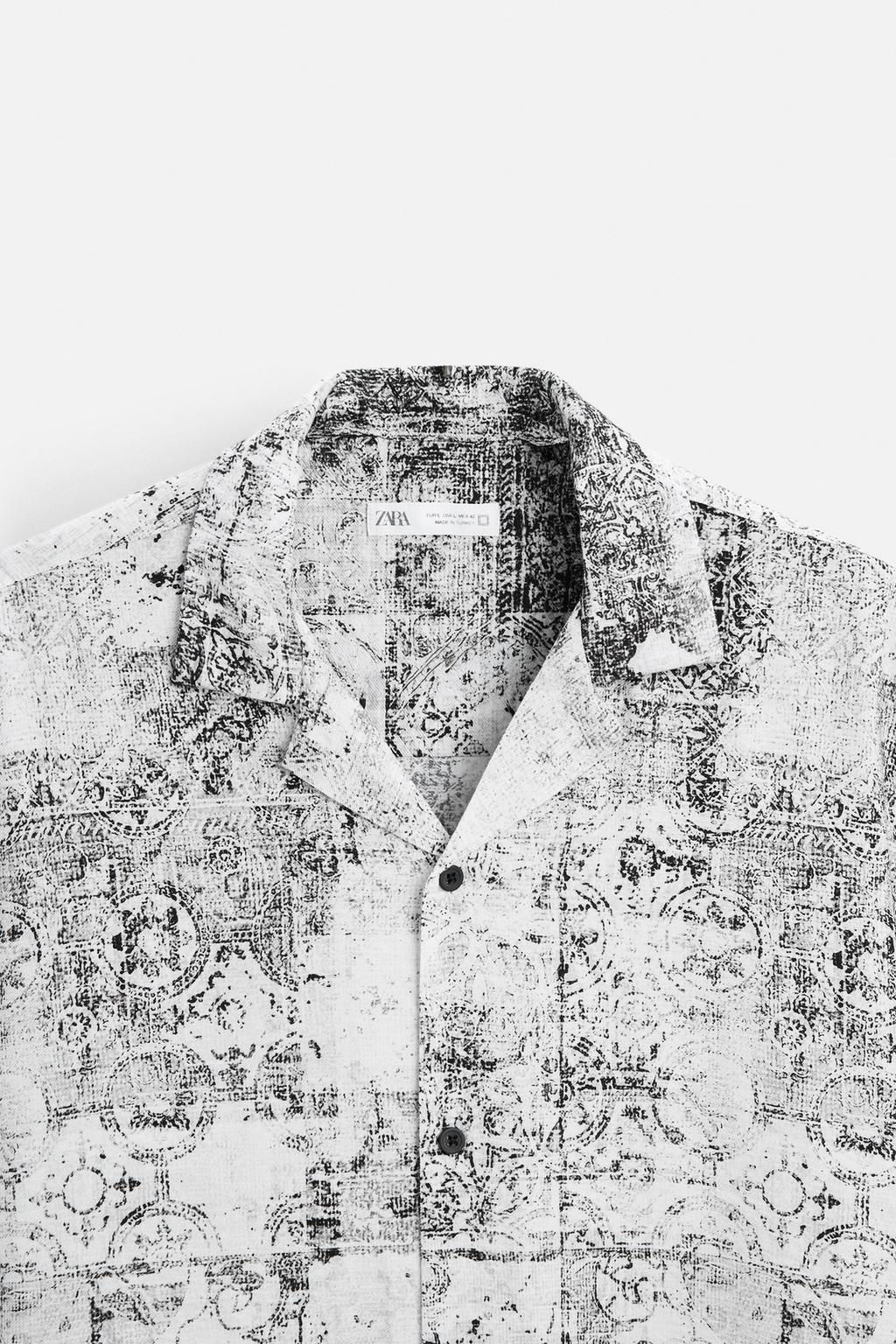 ABSTRACT PRINT SHIRT - Zara фото 8