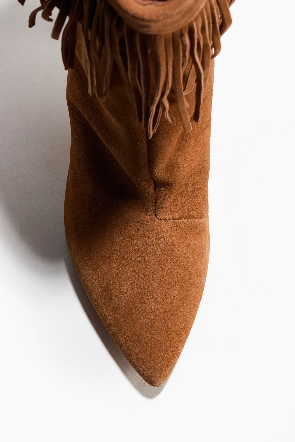 Botas de serraje afelpado con flecos - H&m фото 4