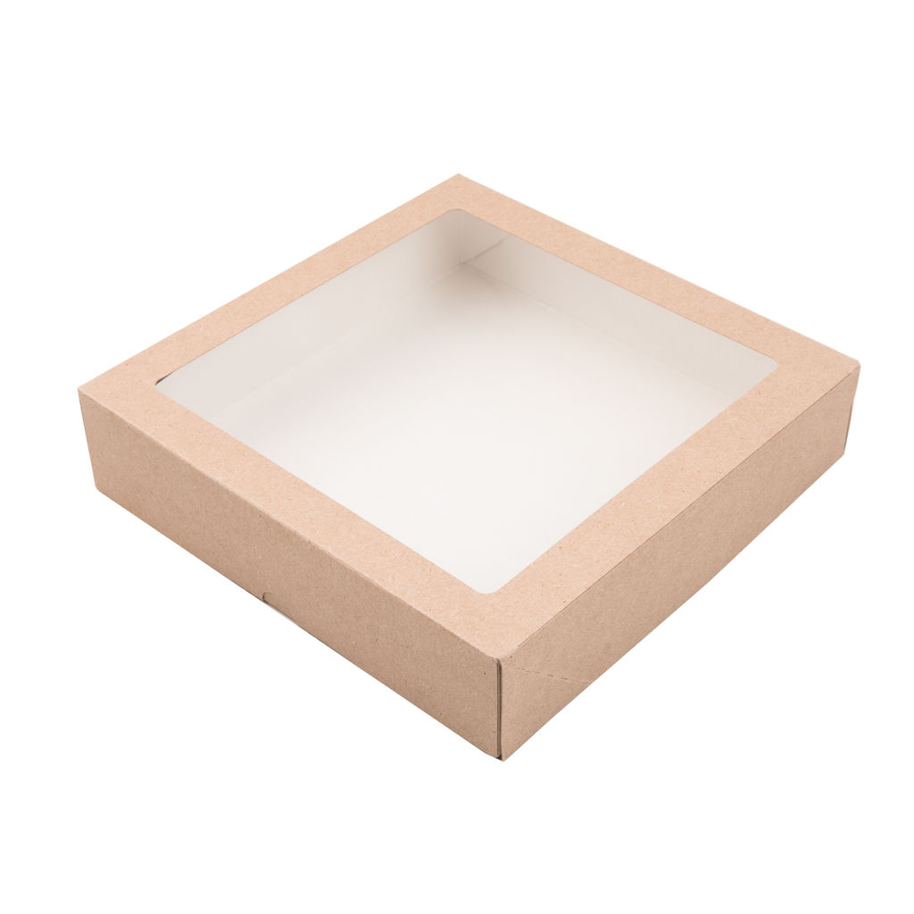 S-CHIEF BFC-037 Универсальная коробка с окном 20 x 20 x 4.5 см 5 шт  фото 4