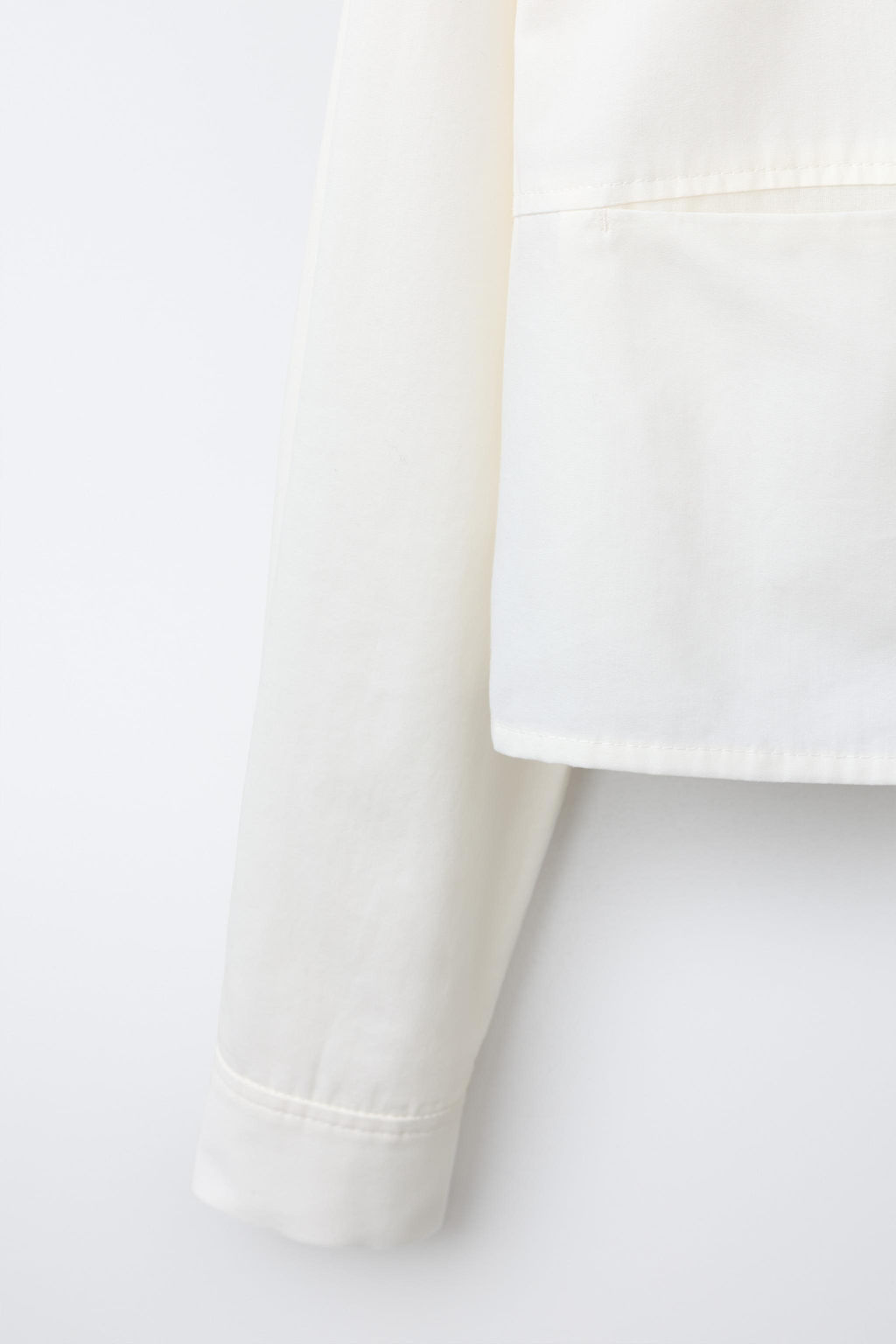 CROPPED SHIRT WITH DETACHABLE SCARF - Zara фото 5