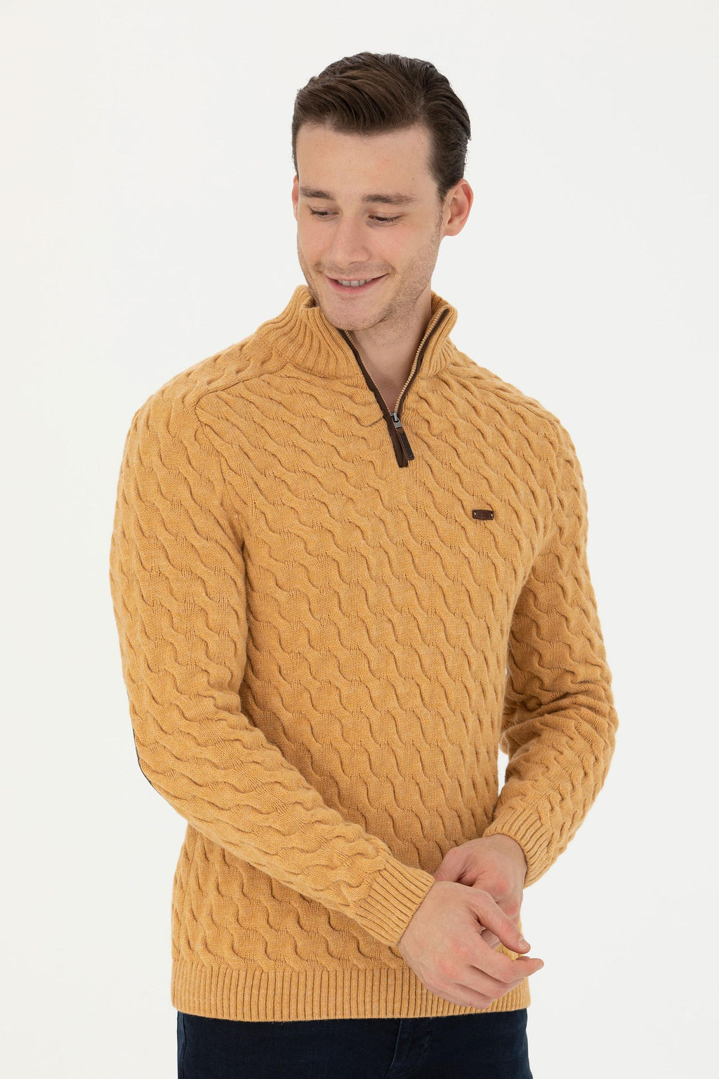 Мужской свитер песочного меланжа Неожиданная скидка в корзине - U.s. polo assn фото 10