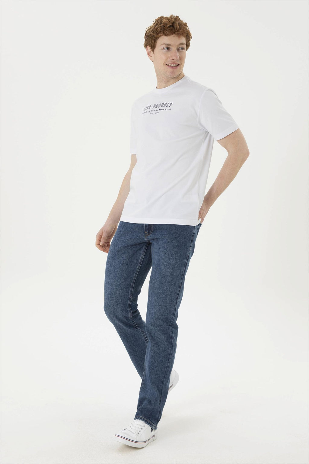 Мужские зеленые джинсовые брюки - U.s. polo assn фото 3
