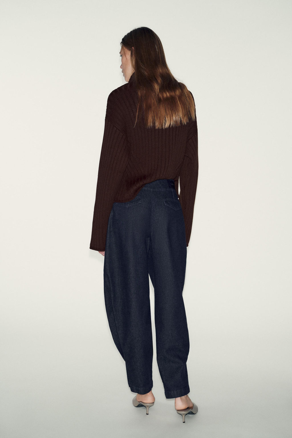 JEANS Z1975 HIGH-WAIST BOMBACHO - Zara фото 4