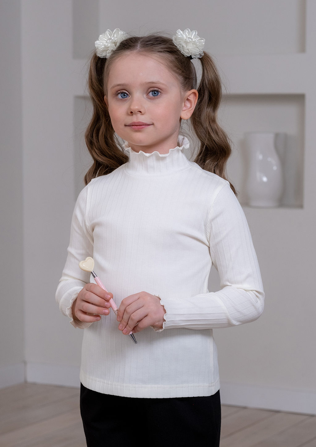 Виола, джемпер трикотажный ванильный/122-60-54 - Alolika фото 5