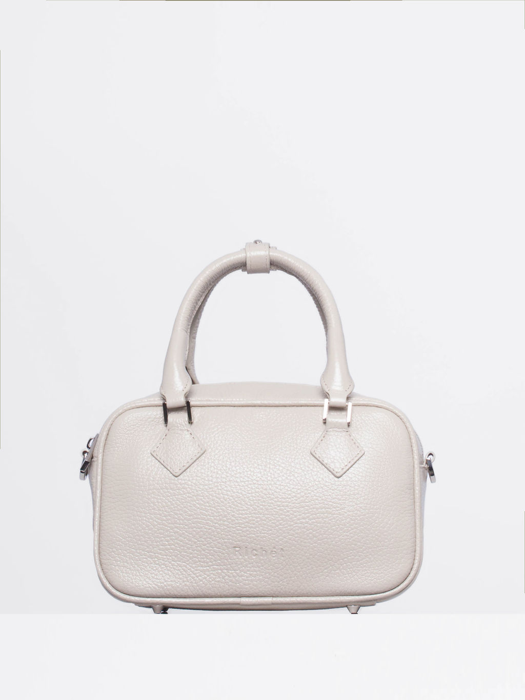 Женская кожаная сумка Richet 3259LN 794 Бежевый