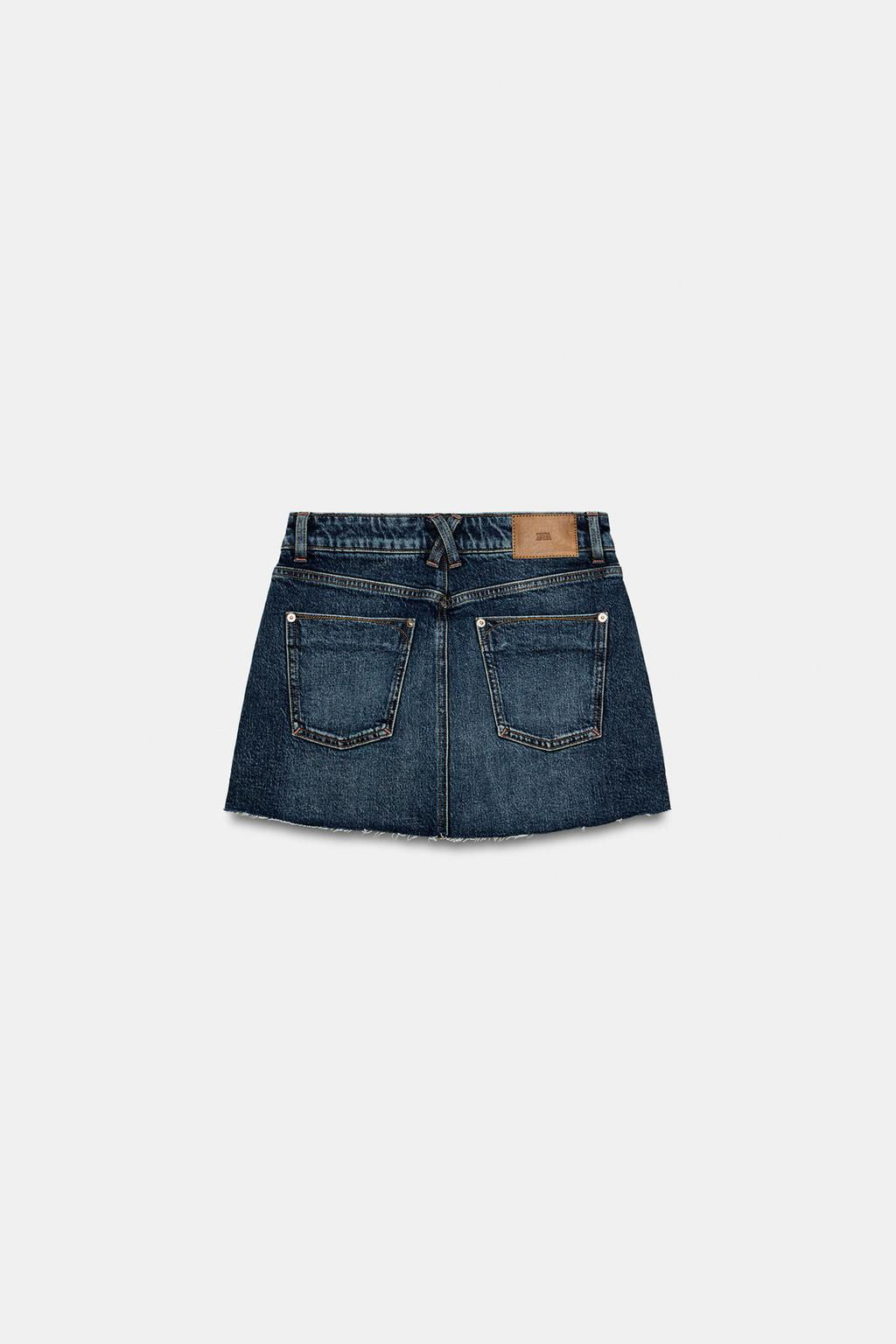 Z1975 DENIM RAW-HEM SKORT - Zara фото 8
