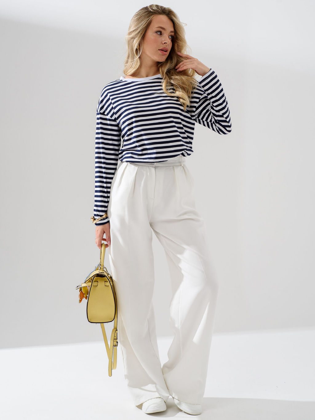 Лонгслив тельняшка 100% хлопок - Оптима фото 9