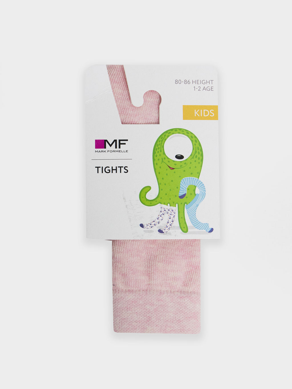 Цена за 3 пары! Колготки детские розовые с узором в виде котика - Mark formelle фото 4