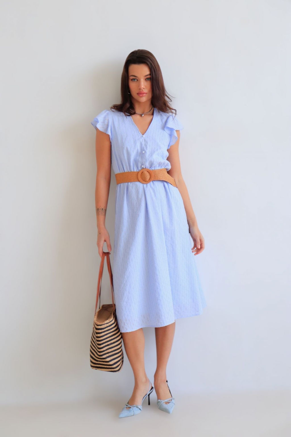 Martichelli Платье нежно-голубое  фото 2