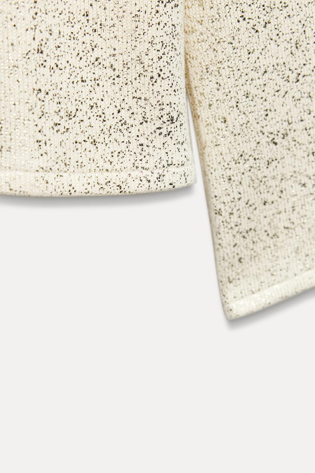 METALLIC THREAD RUSTIC SWEATER - Zara фото 8