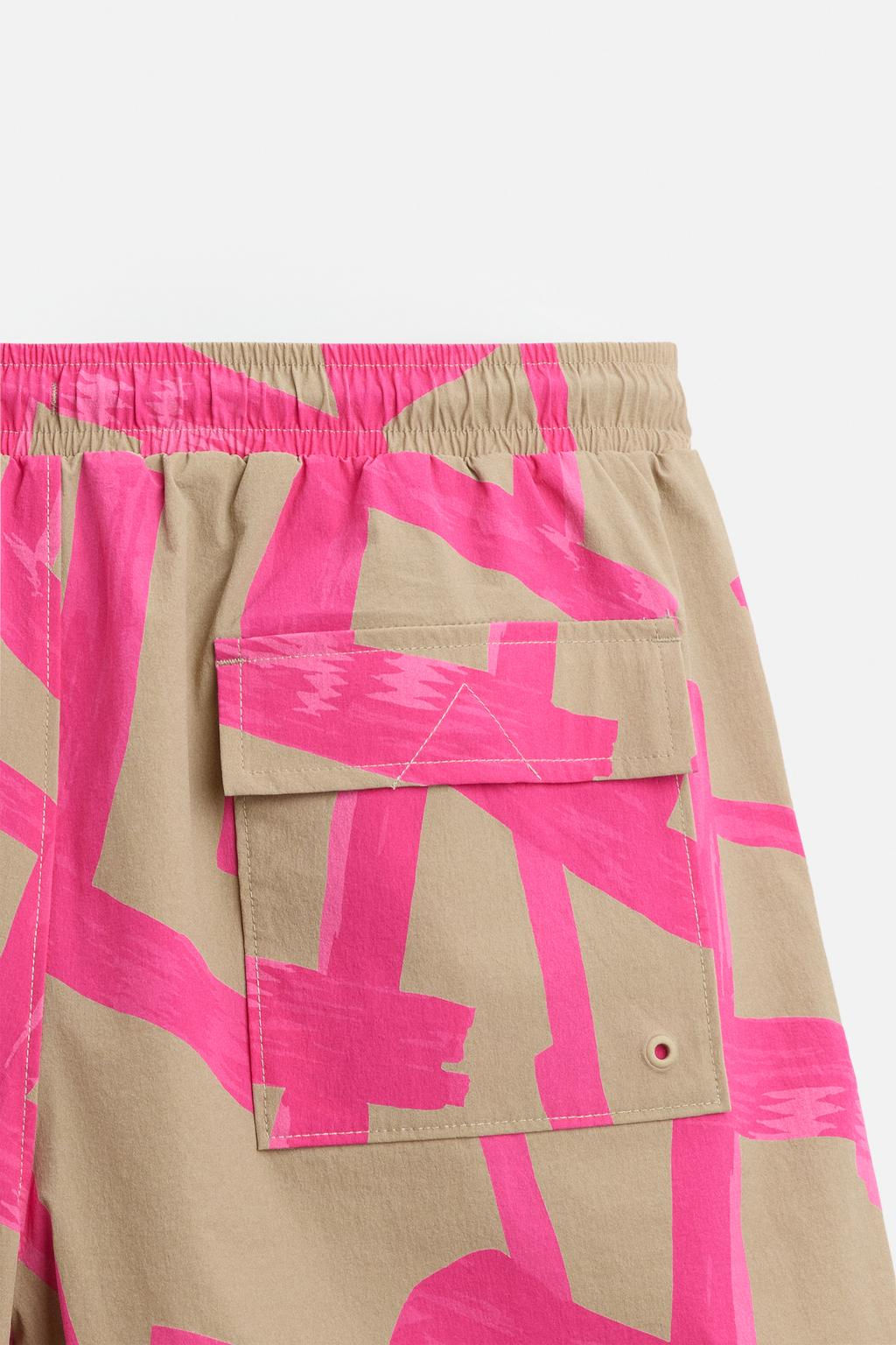 SOYUT DESENLI REGULAR FIT DENIZ SORTU - Zara фото 5