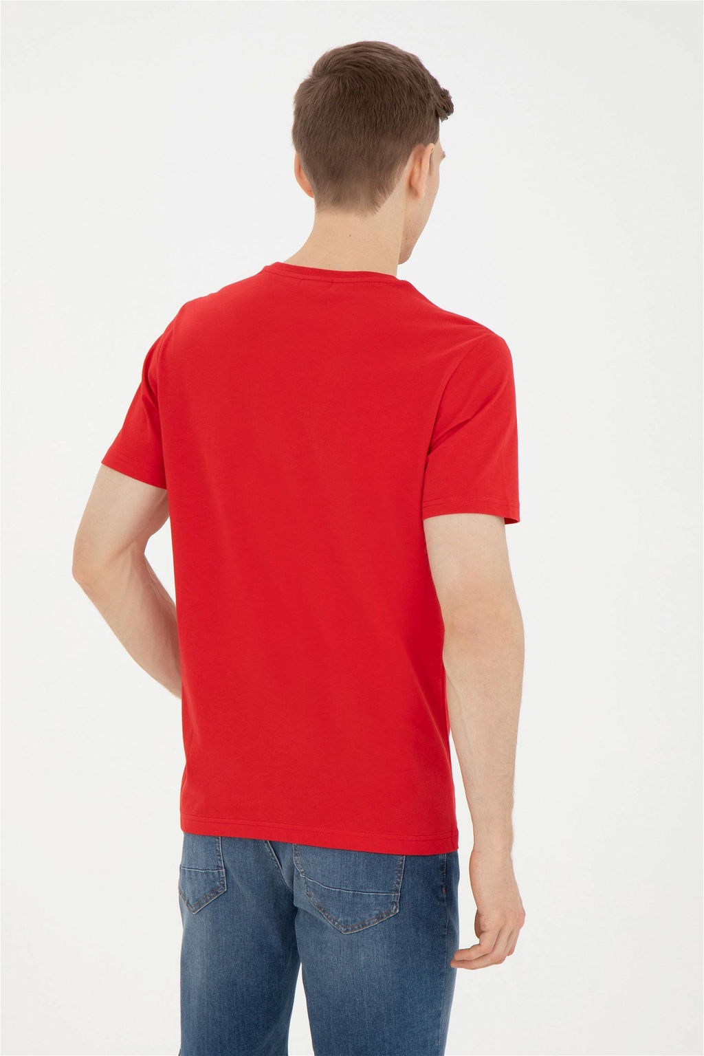 Мужская красная футболка - U.s. polo assn фото 5